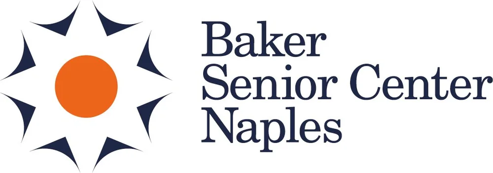 Baker Senior Center Naples official logo — senior center operating the Cognitive Health Center and Dementia Respite Support Program.